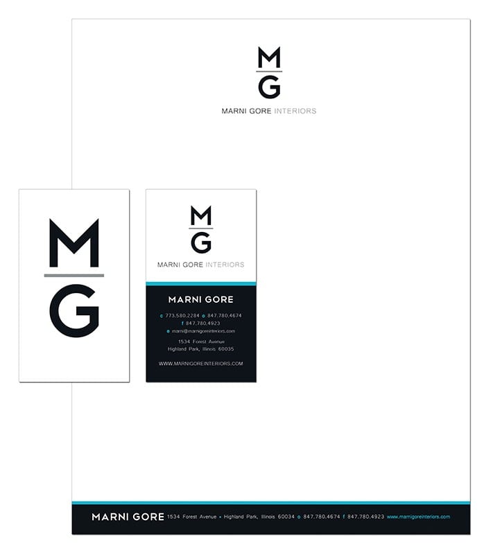 business card + letterhead design